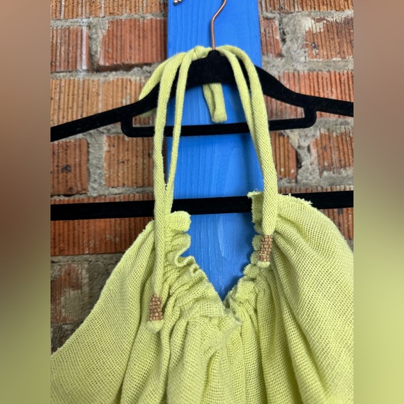 NWOT Free People Cotton Boho Halter Top - Picture 3 of 5